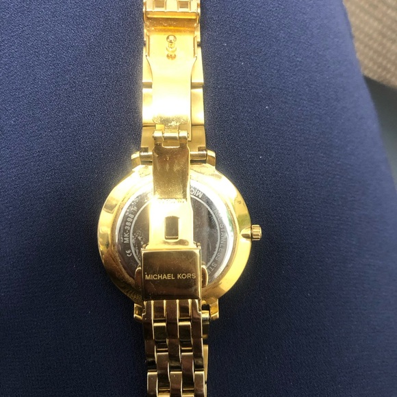 Michael Kors Gold Toned Watch with Crystals - Picture 2 of 15